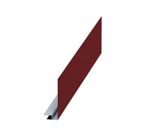 Планка карнизного свеса сложная 185х50х2000-0,5 Norman RAL3011