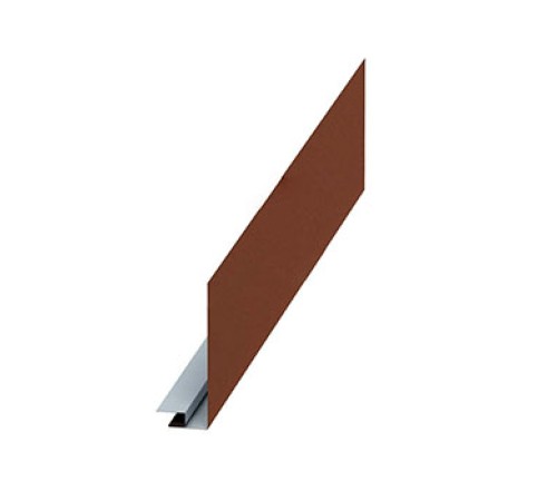 Планка карнизного свеса сложная 185х50х2000-0,5 Norman RAL8004