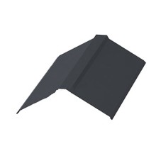 Планка конька плоского 120х120х2000-0,5 Призма RAL7024