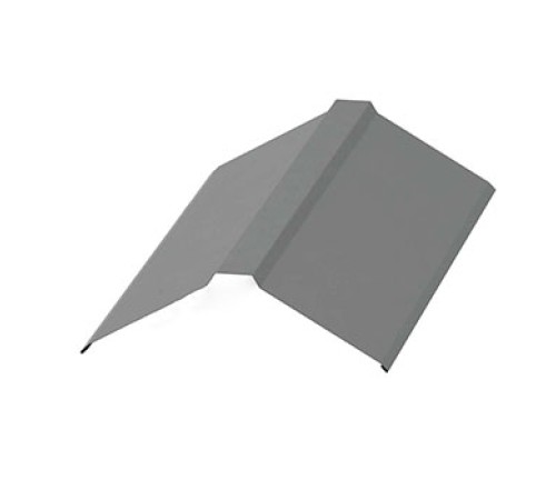 Планка конька плоского 190х190х2000-0,5 Norman RAL9006