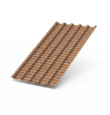 Профнастил С44-0.5, Ширина-1100, ECOSTEEL Кирпич