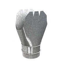 Воронка выпускная D185х150-0.5 Оцинкованный Без цвета