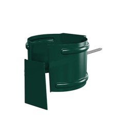 Держатель трубы D100-0.6 (на кирпич) Пластизол двухсторонний RAL6005