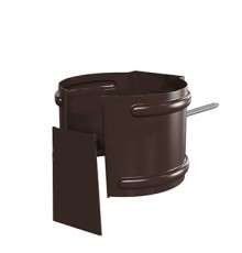 Держатель трубы D100-0.6 (на кирпич) Пластизол двухсторонний RAL8017