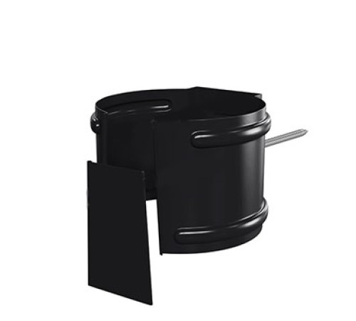 Купить держатель трубы D100-0.6 (на кирпич) Пурман двусторонний RAL9005 