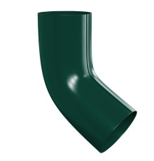 Колено сливное D100-0.6 Пластизол двухсторонний RAL6005