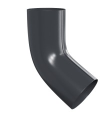 Колено сливное D100-0.6 Пластизол двухсторонний RAL7024