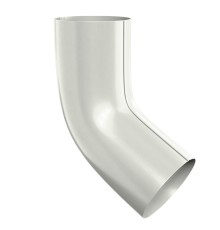 Колено сливное D100-0.6 Пластизол двухсторонний RAL9010