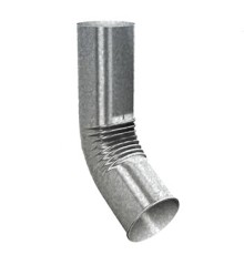 Колено сливное D150-0.5 Оцинкованный Без цвета