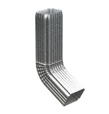 Колено трубы 76х102-0.5 Оцинкованный Без цвета