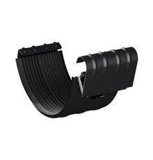 Соединитель желоба D125-0.6 Пурман двусторонний RAL9005