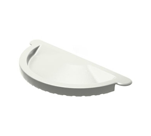 Купить заглушку желоба D125-0.6 Пластизол двухсторонний RAL9010 