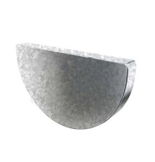 Заглушка желоба D185-0.5 Оцинкованный Без цвета