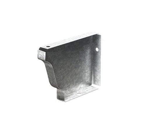 Купить заглушку желоба 120х86-0.5 левая Оцинкованный Без цвета 