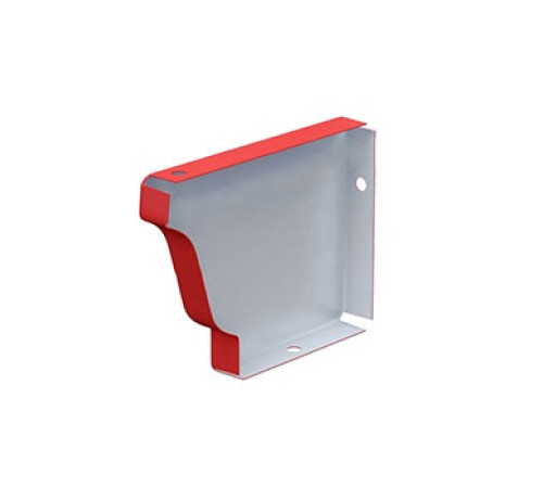 Купить заглушку желоба 120х86 левая-0.5 Полиэстер RAL3005 