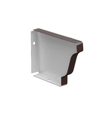 Заглушка желоба 120х86 правая-0.5 Пластизол RAL8017