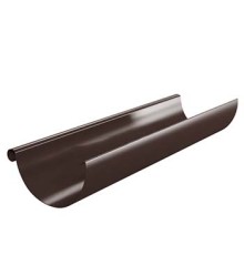 Желоб водосточный D150х3000-0.5 Пластизол двухсторонний RAL8017