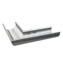 Угол желоба D185-0.5 Оцинкованный Без цвета