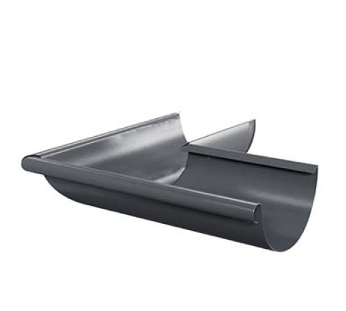 Купить угол желоба наружный D150-0.6 Пластизол двухсторонний RAL7024 