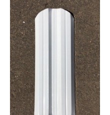 Штакетник металлический М-образный-0.35, 10х111, Края завальцованные