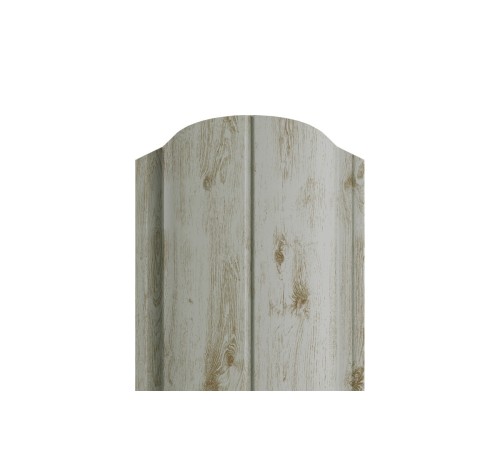 Штакетник металлический С-образный-0.5, 19х126, Края завальцованные, ECOSTEEL _MA Беленый Дуб