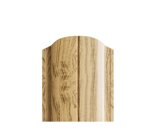 Штакетник металлический С-образный-0.5, 19х126, Края завальцованные, ECOSTEEL Сосна