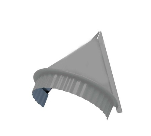 Заглушка конька круглого конусная Полиэстер RAL9006