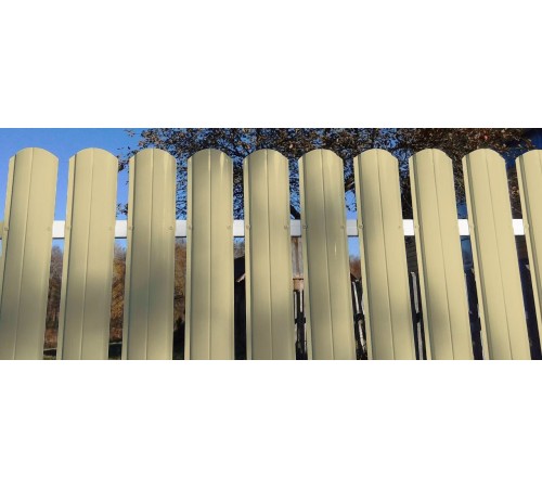 Штакетник металлический С-образный-0.45, 19х126, Края завальцованные, Полиэстер RAL1014