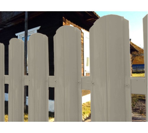 Штакетник металлический С-образный-0.45, 19х126, Края завальцованные, Полиэстер RAL1035