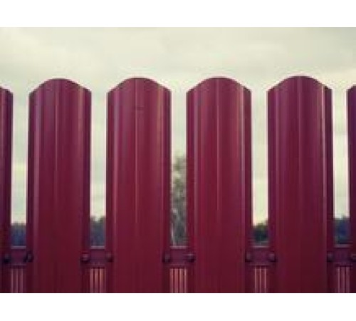 Штакетник металлический С-образный-0.45, 19х126, Края завальцованные, Viking RAL3005