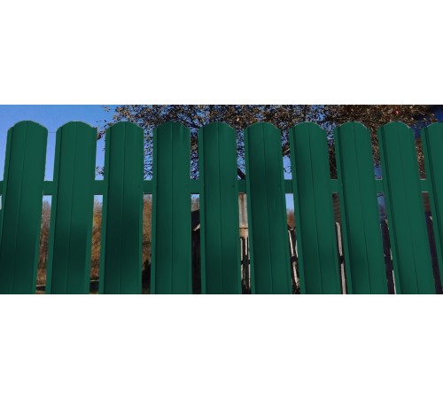 Штакетник металлический С-образный-0.4, 19х126, Края завальцованные, Полиэстер RAL6005