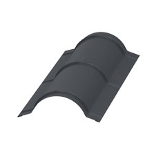 Планка конька круглого R110х2000-0,5 Norman RAL7024