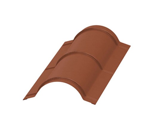 Планка конька круглого R110х2000-0,5 Norman RAL8004