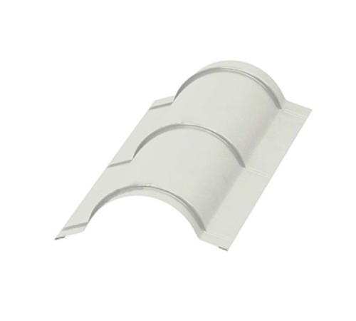 Планка конька круглого R110х2000-0,5 Norman RAL9002