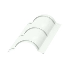 Планка конька круглого R110х2000-0,5 Norman RAL9003