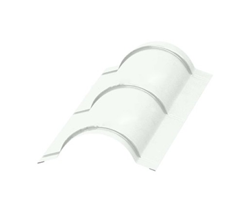 Планка конька круглого R110х2000-0,5 Norman RAL9003