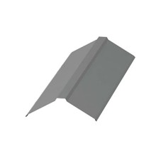 Планка конька плоского 120х120х2000-0,5 Norman RAL9006