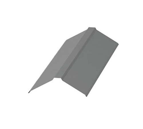 Планка конька плоского 120х120х2000-0,5 Norman RAL9006