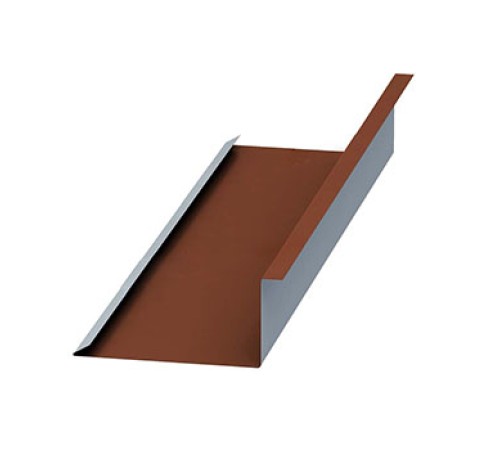 Планка примыкания нижняя 250х122х2000-0,5 Norman RAL8004