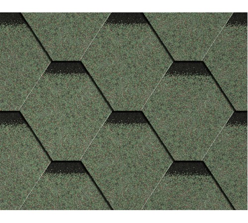 Купить мягкую черепицу "Тема" зеленая, 3 м2 