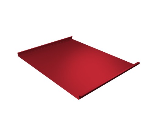 Купить фальц двойной стоячий 0,45 PE с пленкой на замках RAL 3003 рубиново-красный 