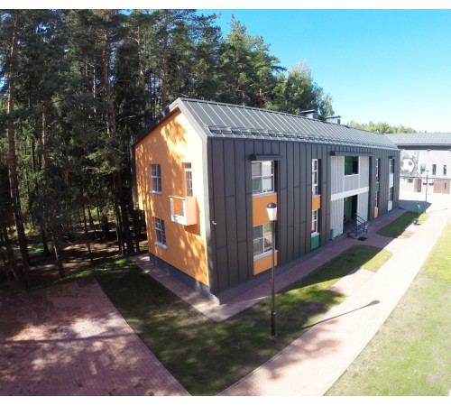 Купить фальц двойной стоячий Line 0,45 Drap с пленкой на замках RAL 7024 мокрый асфальт 