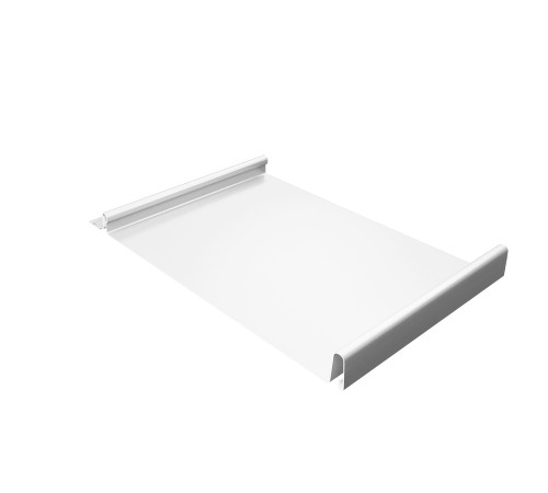 Купить кликфальц 0,5 Satin с пленкой на замках RAL 9003 сигнальный белый 