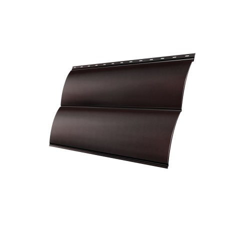 Купить металлический сайдинг Блок-хаус 0,5 Satin с пленкой RAL8017 шоколад 