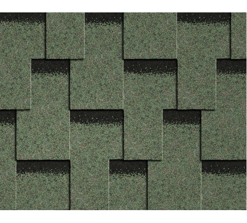 Купить мягкую черепицу "Кларо", зеленый, 3м2 