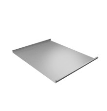 Фальц двойной стоячий 0,5 GreenCoat Pural Matt с пленкой на замках RR 21 светло-серый (RAL 7040 серое окно)