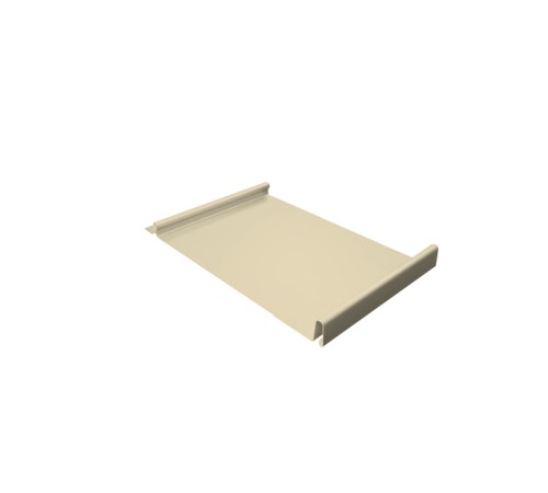 Купить кликфальц 0,5 Satin с пленкой на замках RAL 1015 светлая слоновая кость 