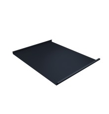 Фальц двойной стоячий 0,5 Atlas с пленкой на замках RAL 7024 мокрый асфальт