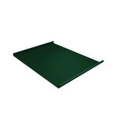 Фальц двойной стоячий 0,5 Satin с пленкой на замках RAL 6005 зеленый мох