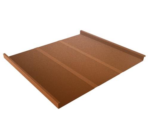 Купить фальц двойной стоячий Line 0,5 Quarzit с пленкой на замках Cuprum Steel 